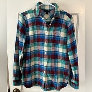 J. Crew Multicolor Plaid Shirt